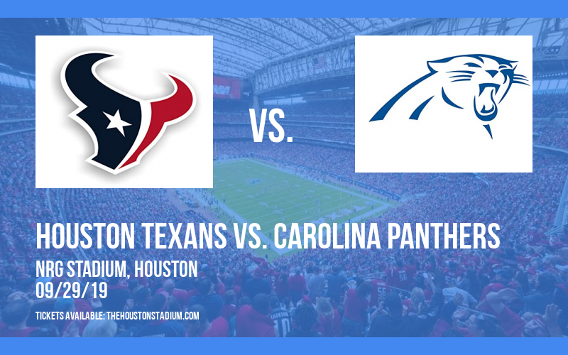 PARKING: Houston Texans vs. Carolina Panthers at NRG Stadium