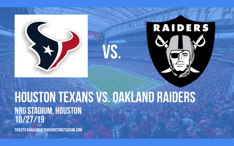 PARKING: Houston Texans Vs. Oakland Raiders at NRG Stadium