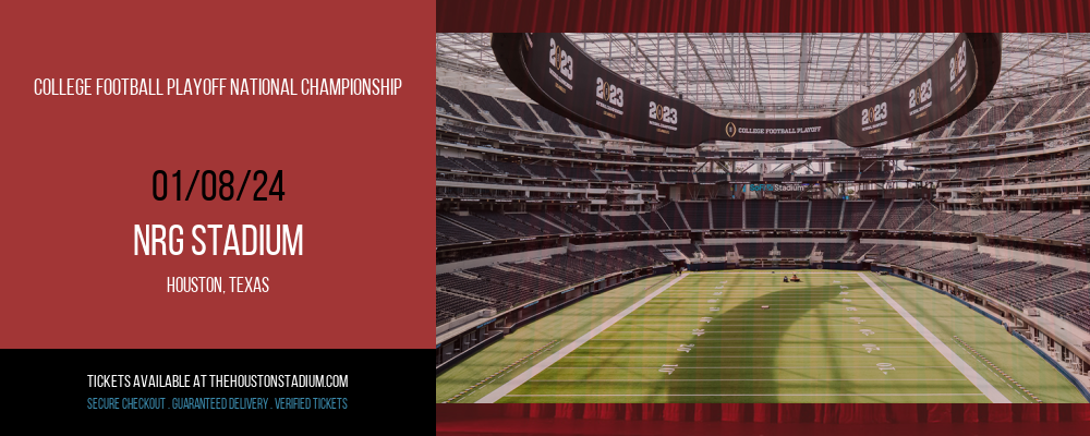 College Football Playoff National Championship at NRG Stadium